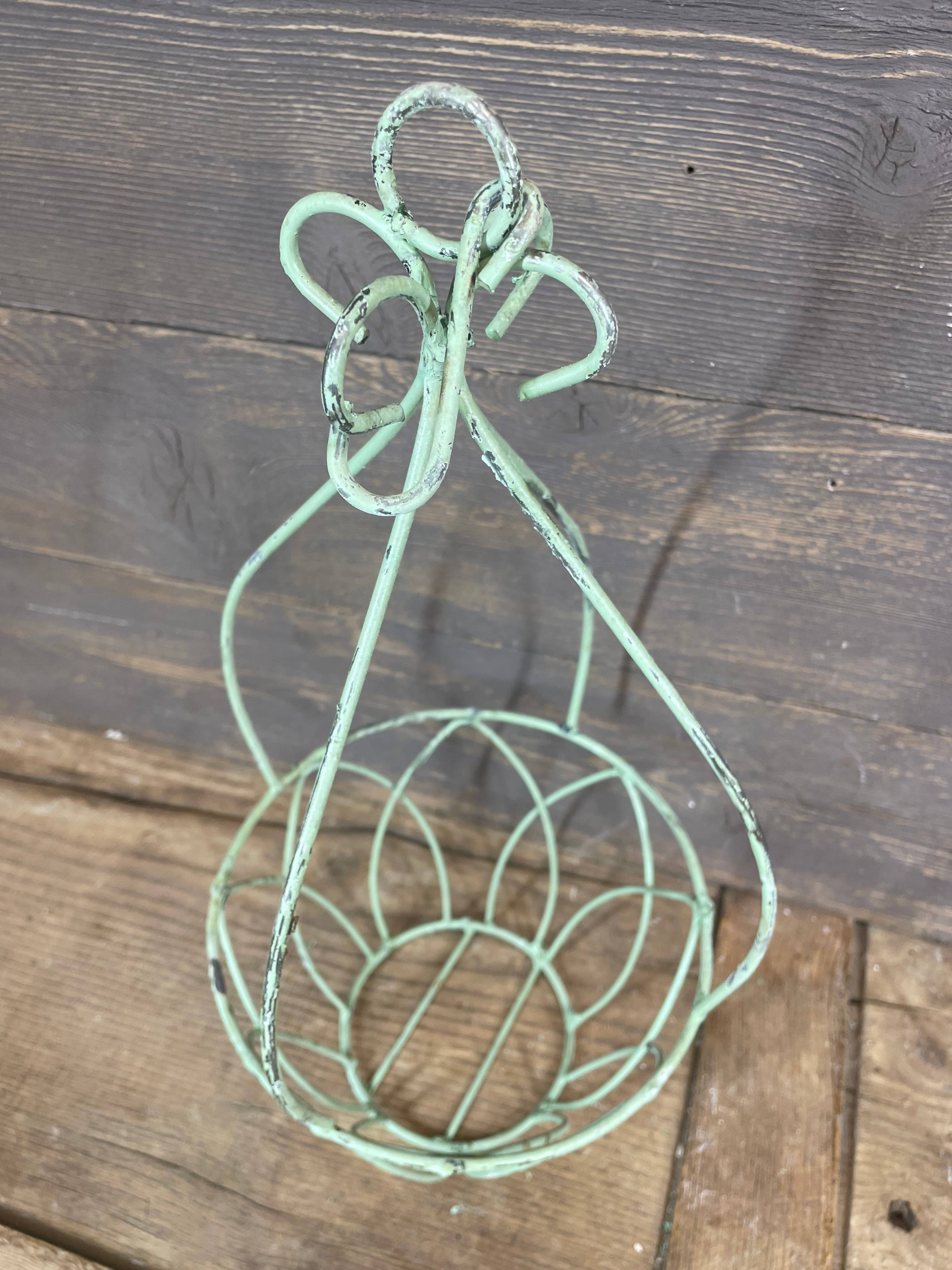 bronze hanging planter Metal Hanging Planter Basket- Aged Bronze Finish – Finley Holiday Stoneworks